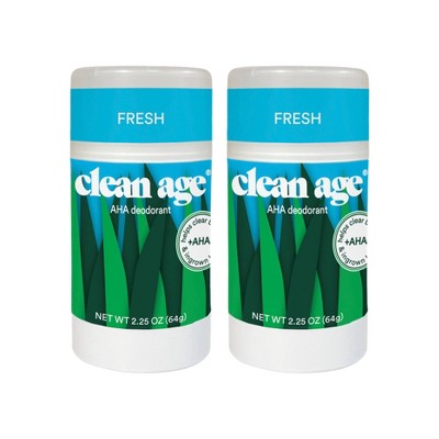 Clean Age Fresh AHA Deodorant for Teens - 2.25oz/2pk
