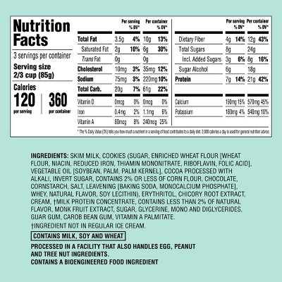 Reduced Fat Mint Cookies & Cream Ice Cream - 16oz - Favorite Day™