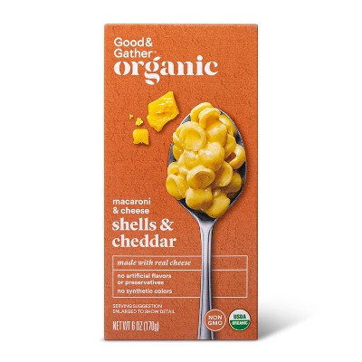 Organic Shells & Cheddar Macaroni and Cheese - 6oz - Good & Gather™