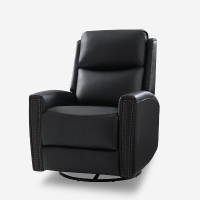 Hilario Fall 30.31''Wide Genuine Leather Swivel Rocker Recliner  Deal of the day | ARTFUL LIVING DESIGN