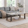 NicBex Rectangle Mid-Century Coffee Table Center Dining Table with Bottom Storage Shelf for Living Room - 4 of 4