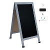 Sunnydaze Double-Sided Magnetic A-Frame Chalkboard with Chalk Markers - 48 in x 24 in - 4 of 4