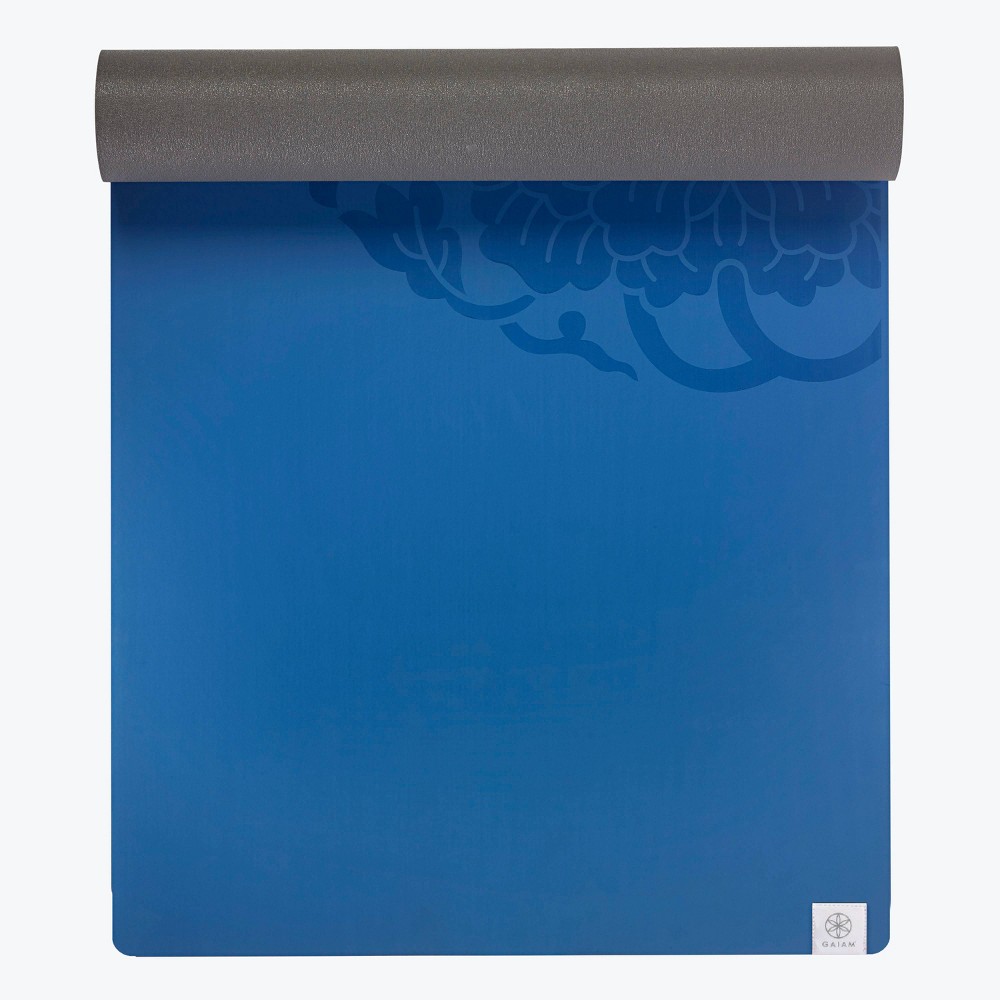 Photos - Yoga Gaiam Dry Grip  Mat - Blue (5mm)