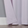 40"x84" Sun Zero Emma Bow Valance Semi-Sheer Rod Pocket Curtain Panel Lavender - 3 of 4