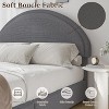 Double Bed Frame with Padded Bed Ring and Lambswool Headboard Platform, Cloud-Like Bed Frame with Soft Rounded Corners, Easy to Assemble - 3 of 4