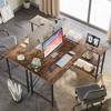 Bestier Reversible L Shaped Computer Desks, Work Desk with Adjustable Shelves - 3 of 4