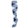 CTM Women's Fun Colored Argyle Plaid Knee High Socks (1 Pair) - 3 of 3