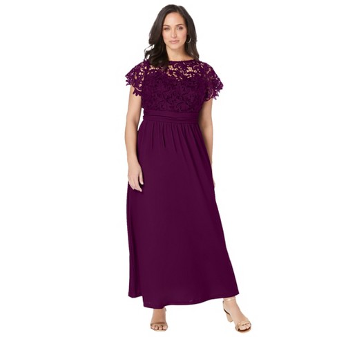 Women's Plus Size Entwine Lilac Maxi Formal Dress