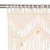 Aghana Digitals Cream Handmade Cotton Macrame Curtain 55.1x94.5" - Washable 30°C, Door/Window/Room - 4 of 4