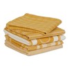 Design Imports  Foodie Everyday Dishtowel & Dishcloth Set 5 Piece, Honey Gold, Dt 18X28", Dc 13X13" - 2 of 4