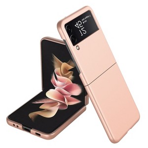 SaharaCase Hard Shell Silicone Case for Samsung Galaxy Z Flip3 5G Rose Gold (CP00101) - 1 of 4