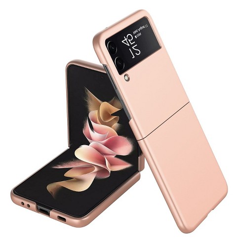 SaharaCase Hard Shell Silicone Case for Samsung Galaxy Z Flip3 5G Rose Gold (CP00101)