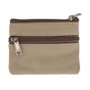 CTM Women's Leather Coin Purse with Front Pocket - 2 of 4