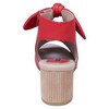 GC Shoes Kimora Bow-Tie Cut Out Block Heel Sandals - 3 of 4