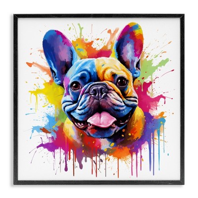 Stupell Industries French Bulldog Modern Splash, 24" x 24"