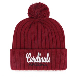 NFL Arizona Cardinals Women's Flourish Knit Beanie: Sports Team Logo, Midweight Acrylic - 1 of 2