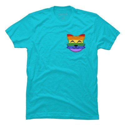 Adult Design By Humans Rainbow Pride Kitty By loonaromi T-Shirt