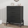 4-Drawer Dresser, 38.6" Tall Storage Chest with Spacious Drawers for Bedroom, Living Room & Entryway, Freestanding Wooden Organizer - 2 of 4