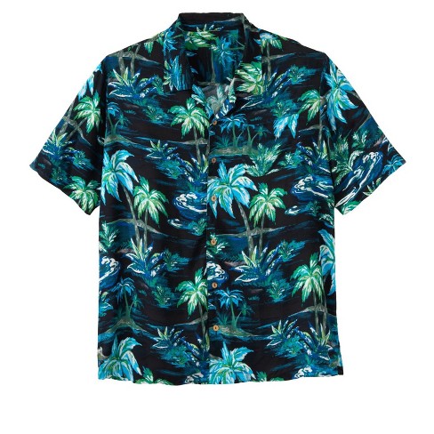 Kingsize Men's Big & Tall Ks Islandprinted Rayon Short-sleeve Shirt ...