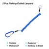 Unique Bargains Fishing Retractable Flexible Tools Lanyard Safety Cord Spiral Lanyard 2 Pcs - 3 of 4