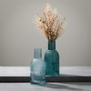 10"H Sullivans Turquoise Faceted Bottle Vases Set of 2, Blue - 3 of 4