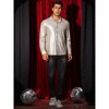 Lars Amadeus Men's Button Down Regular Fit Shiny Party Metallic Shirts - 2 of 4