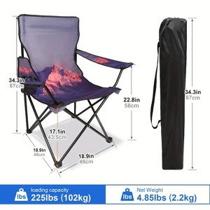 UBSSO Scenic Print Folding Camping Chair - 1 of 1