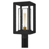 Infinger 1-Light Earth Black Outdoor Post Lantern - 4 of 4