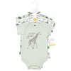 Hudson Baby Infant Boy Cotton Bodysuits 5-Pack, Jungle - 2 of 4