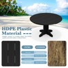 HYLEORY Outdoor Round Coffee Table, 36" Adirondack Coffee Table for Patio, Garden, Backyard - 4 of 4