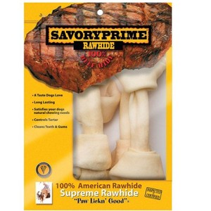 Savory Prime Large Adult Knotted Bone Natural 8-9 in L 4 pk - 1 of 1