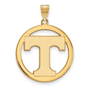 Black Bow Jewelry 14k Yellow Gold Plated Sterling Silver Tennessee Volunteers NCAA Extra Large Pendant - 1 of 3