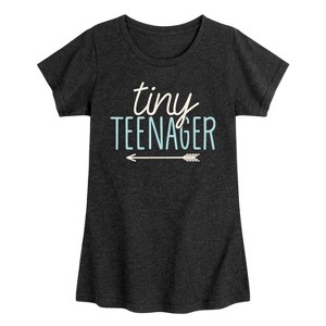 Girls' - Instant Message - Tiny Teenager Fitted Short Sleeve Graphic T-Shirt - 1 of 4