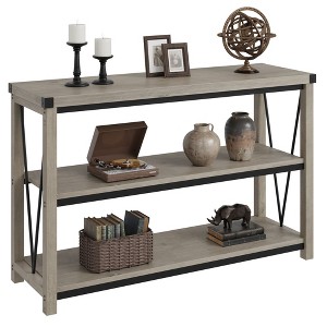 Farmhouse Entryway Table, 47 Inch Console Table with Storage, 3 Tier Wood Console Table for Living Room,  Hallway Table for Foyer, Entryway, Sofa - 1 of 4