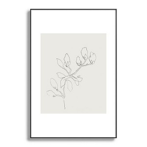 Megan Galante Floral Study No 3 Metal Framed Art Print - Deny Designs - 1 of 4