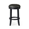 Maven Lane Eva Swivel Backless Vegan Leather Counter Height Bar Stool - 2 of 4