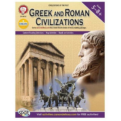 Greek and Roman Civilizations, Grades 5 - 8 - (World History) by  Heidi M C Dierckx (Paperback)