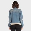 24seven Comfort Apparel Womens Distressed Denim Jacket - 2 of 3
