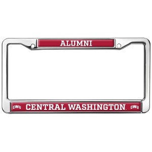 Central Washington Alumni Logo Full Size Standard License Plate Metal Frame - 1 of 4