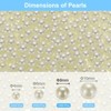 Unique Bargains No Hole ABS Round Faux Pearl for Vase Fillers DIY Home Decoration 1000 Pcs - 2 of 4