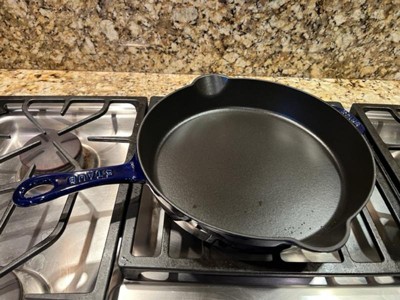 Staub Cast Iron - Fry Pans/ Skillets 11-Inch, Traditional Deep Skillet, Dark Blue