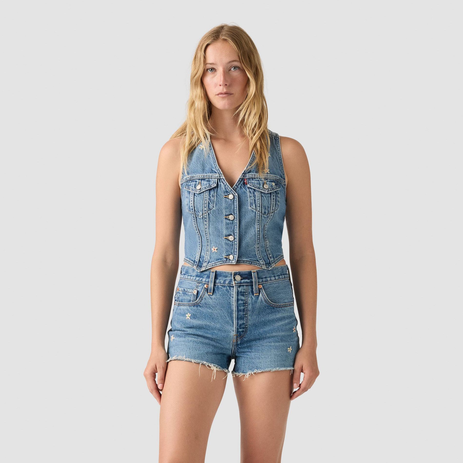 Levi's® Women's "Bee in the Bonnet" Denim Vest - Blue S
