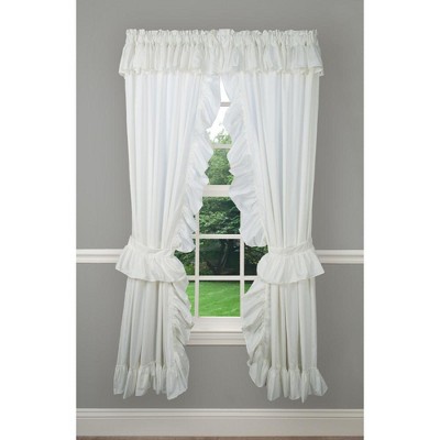 Ellis Curtain 2-piece Ruffled Priscilla Window Curtain Panel - 80 X 72 ...