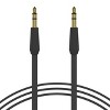 Just Wireless 4' Flat TPU Auxiliary Cable (3.5mm) - Black - image 4 of 4
