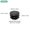 Unique Bargains Durable Plastic Multipurpose Use Mechanical Fasteners 30 Pcs Black - 3 of 4