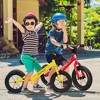 Costway 12 Inch Toddler Balance Bike No Pedal Training Bicycle with Inflatable Rubber Tires Yellow/White/Red - image 4 of 4