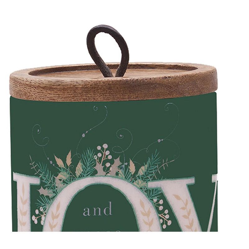 Gallerie II Emerald Christmas Canister Small, 2 of 5