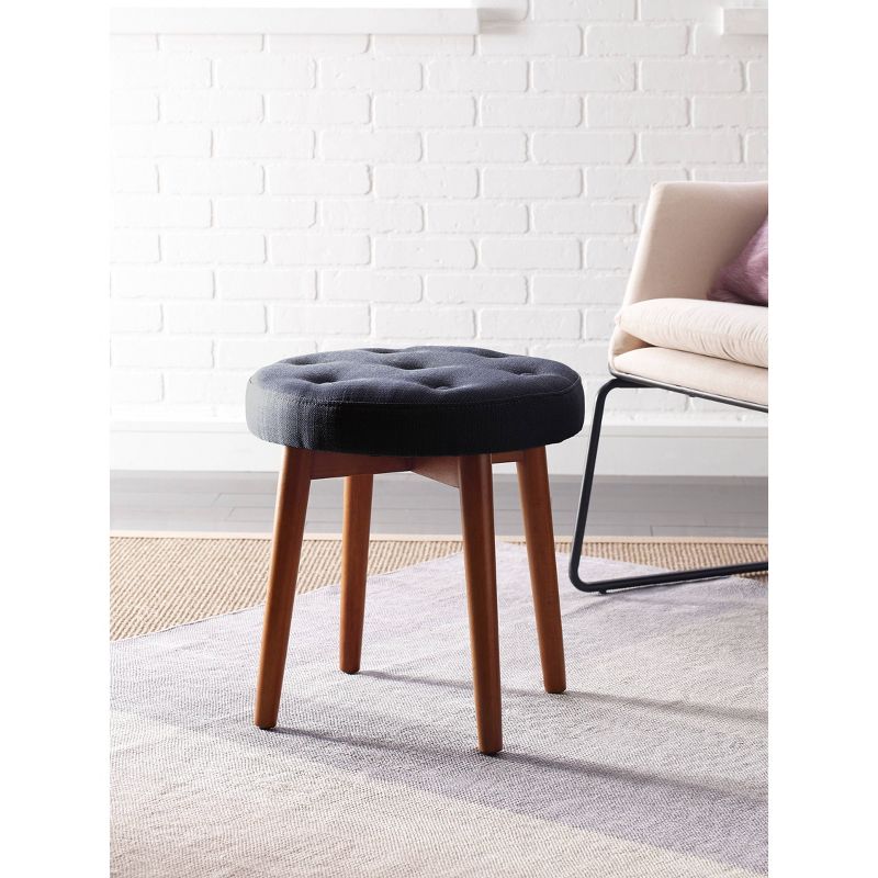 Penelope Round Tufted Stool - Adore Décor, 2 of 6