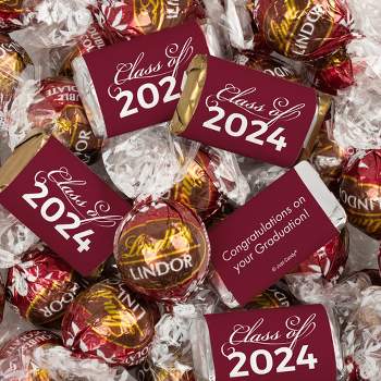 90 Pcs Graduation Candy Party Favors Class of 2023 Hershey's Miniatures and Truffles by Just Candy