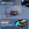 HTUTWOO AirPods Pro 2nd/1st Generation Case Cover with Magnetic Automatic Lock, Phone Stand and Cleaning Kit Compatible with Magsafe - 3 of 4